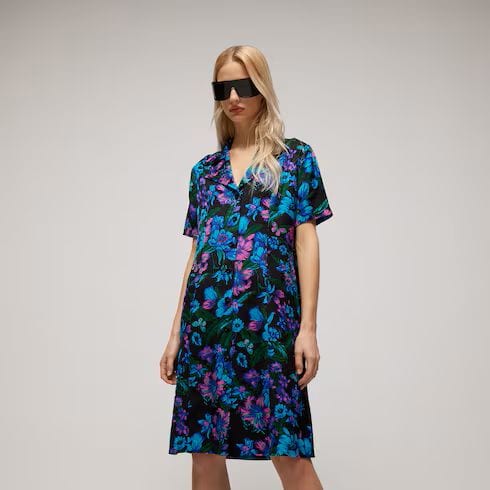 Printed silk jacquard chemisier dress, $3,700 (approx. P215,562), GUCCI, gucci.com